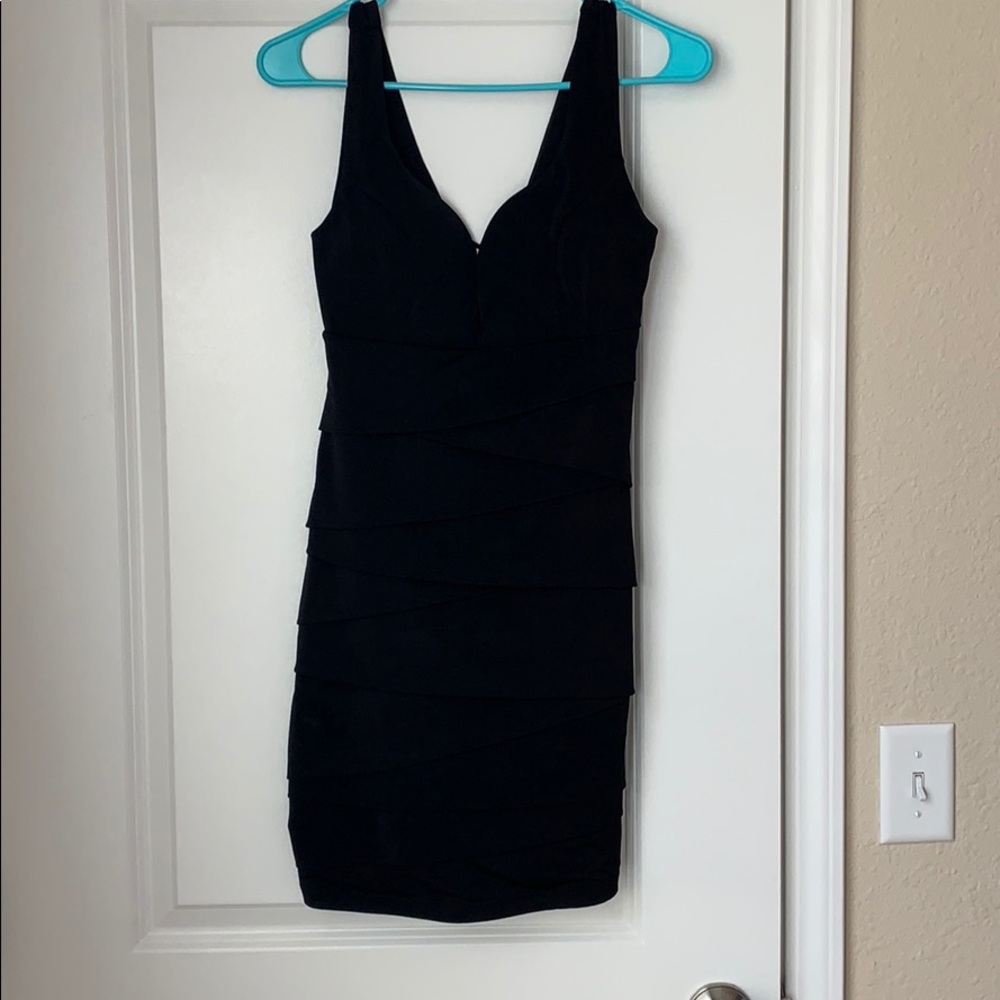 Black tight dress